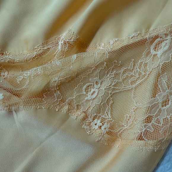 Meshki Chandra Lace Detail Satin Maxi Dress - Lemon - Picture 5 of 5